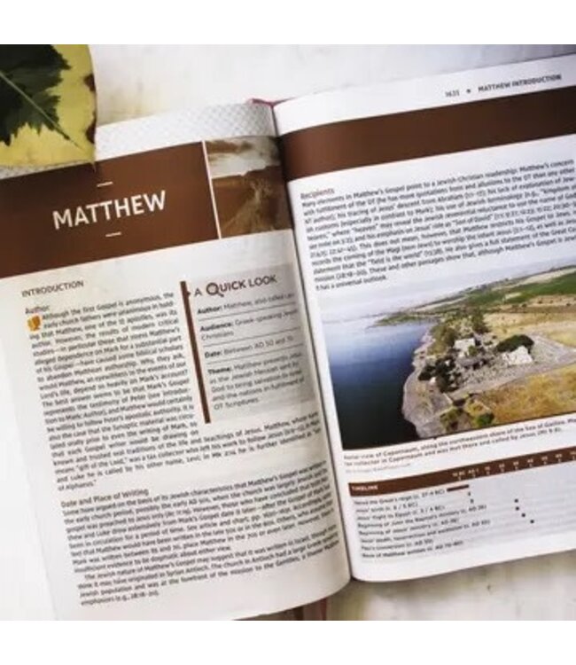 Niv Study Bible Fully Revised Edition Cloth Over Board, Pink