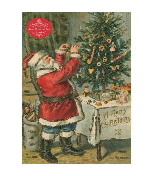 John Derian Santa Trims the Tree 1,000-Piece Puzzle