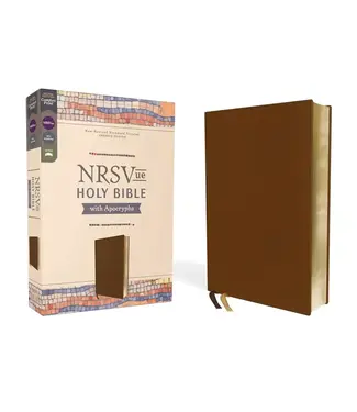 NRSVue, Holy Bible with Apocrypha, Leathersoft, Brown, Comfort Print