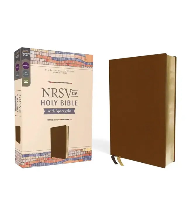 NRSVue, Holy Bible with Apocrypha, Leathersoft, Brown, Comfort Print