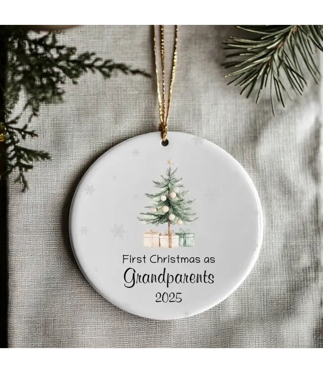 Grandparent Ceramic Ornament 3"