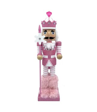 14" Pink Snowflake Nutcracker