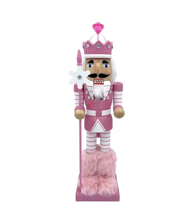 14" Pink Snowflake Nutcracker