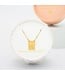 Act Justly Necklace in Gold 18-20"