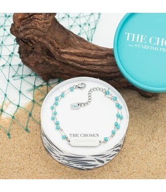 Follow Him Bracelet Silver 7-8"