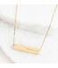 Walk Humbly Bar Necklace