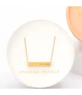 Walk Humbly Bar Necklace