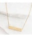 Walk Humbly Bar Necklace