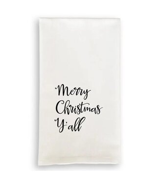 Merry Christmas Y’All Tea Towel