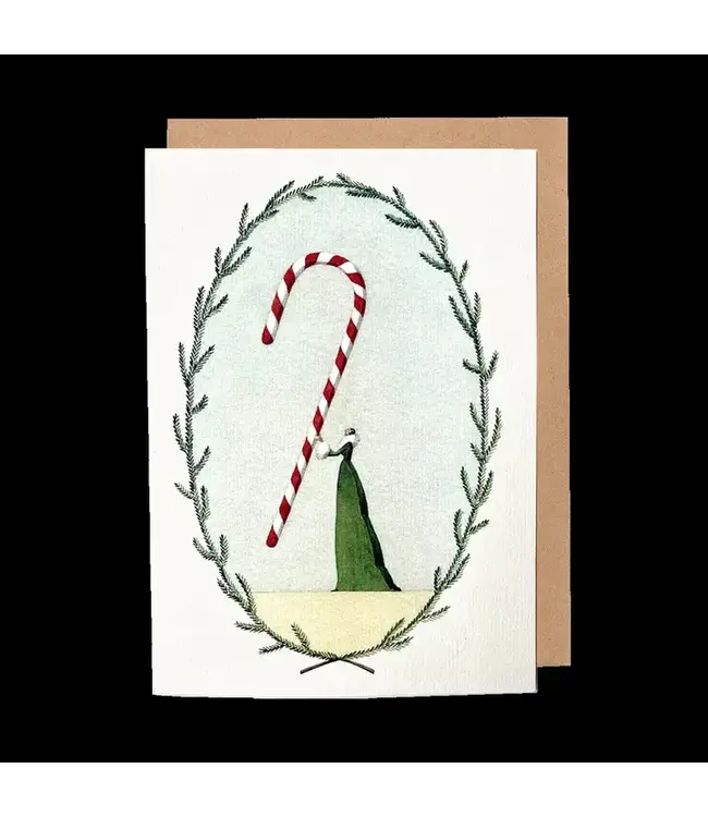 Candy Cane Greeting Card