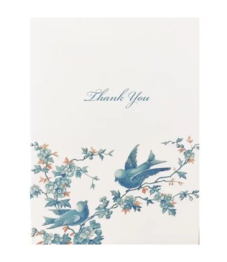Blue Birds Thank You Card