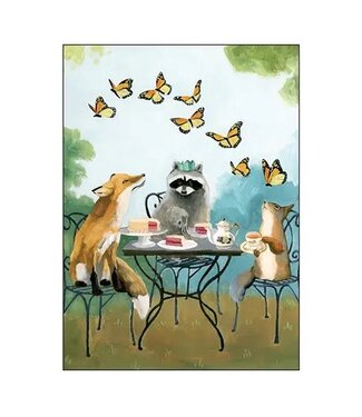 Cake and Tea - Artist: Kim Ferreira Card