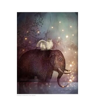 Riding Through the Night - Artist: Catrin Welz-Stein Card