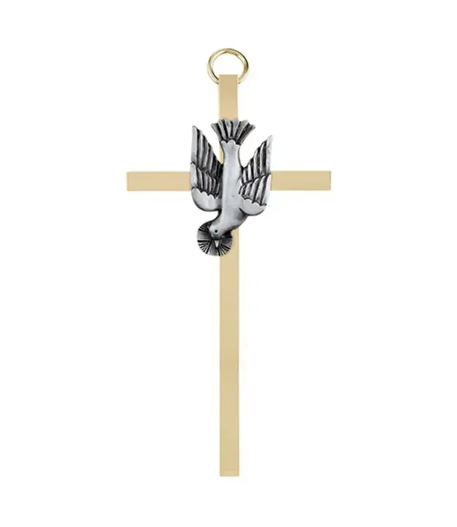 Brass Cross Confirmation 4.25"