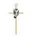 Brass Cross Confirmation 4.25"
