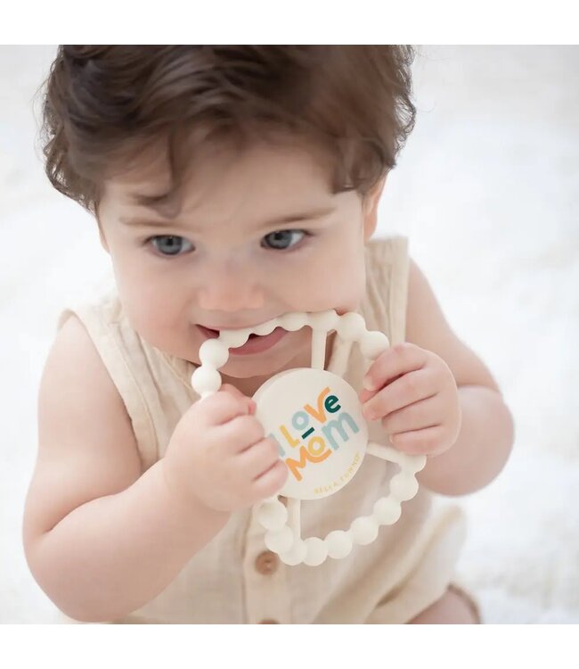 I Love Mom Happy Teether