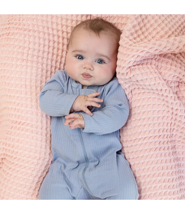 Waffle Baby Blanket Blush