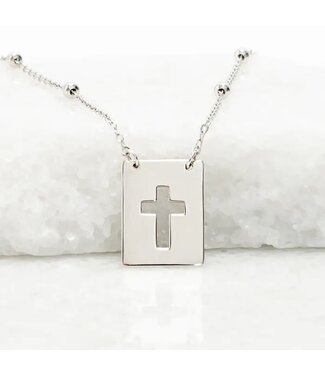 Sanctuary Sterling Silver Cross Necklace