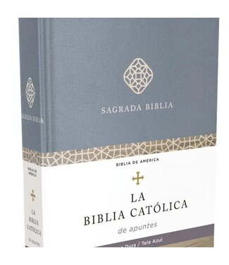 Biblia Católica, Edición Para Notas, Tapa Dura/Tela, Azul, C
