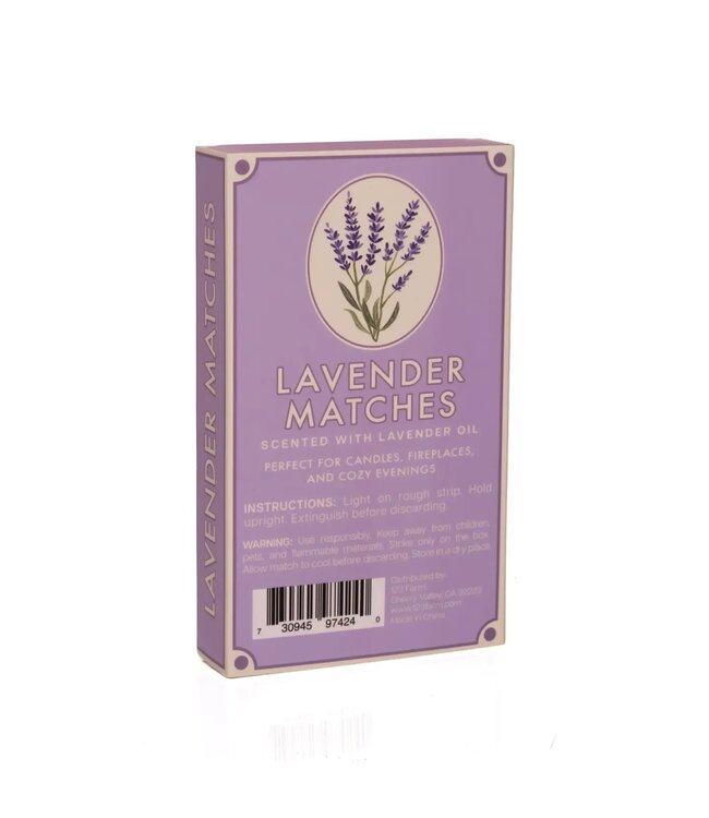 Lavender Scented Matches, Long (3.78")