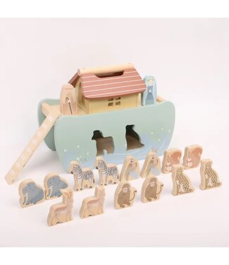 Noah’S Ark Shape Sorter – Wooden Animal Toy Ages 2+