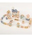 Wooden Building Blocks - 70pc Natural Wood Block Set Ages 2+