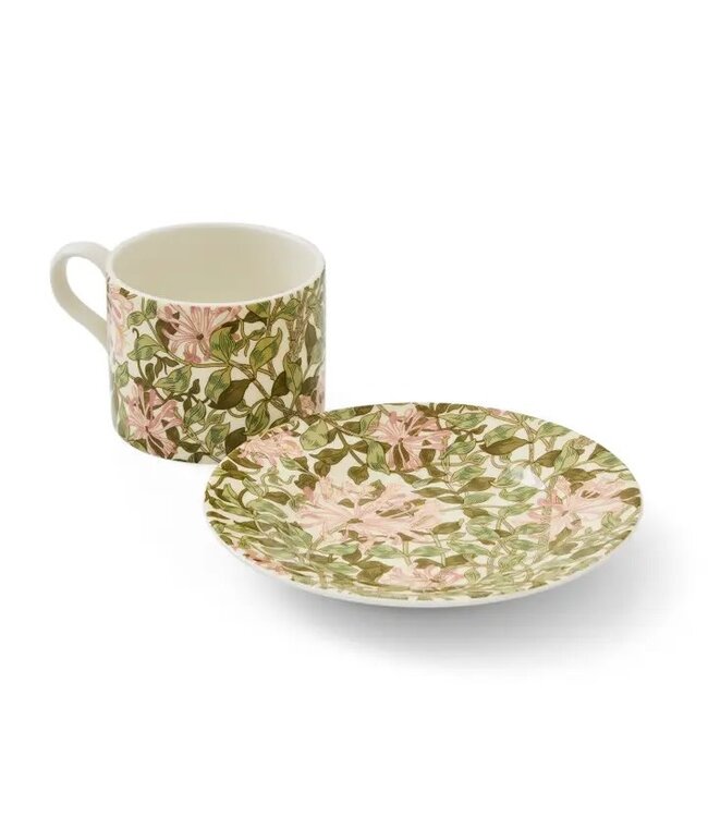 Morris & Co Teacup & Saucer Honesuckle