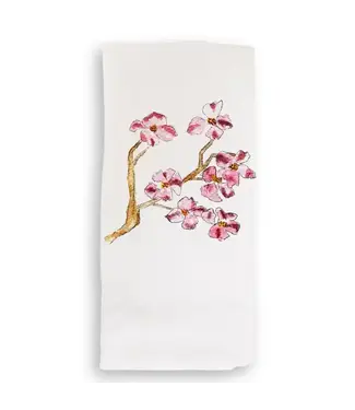 Pink Dogwood  Tea Towel