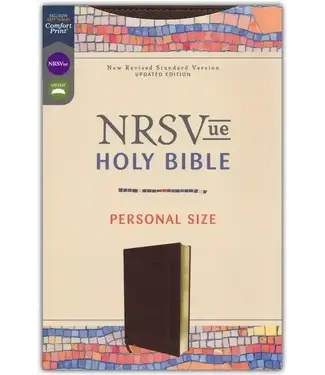 NRSVue  Holy Bible, Personal Size, Leathersoft, Brown, Comfort Print