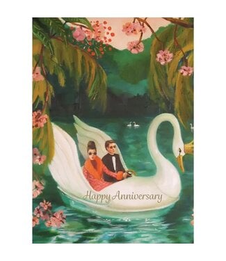 Anniversary Swan Card