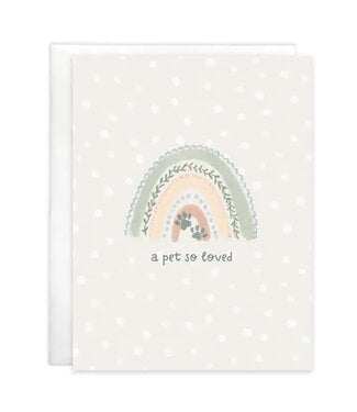 Pet Sympathy Greeting Card - Rainbow Bridge