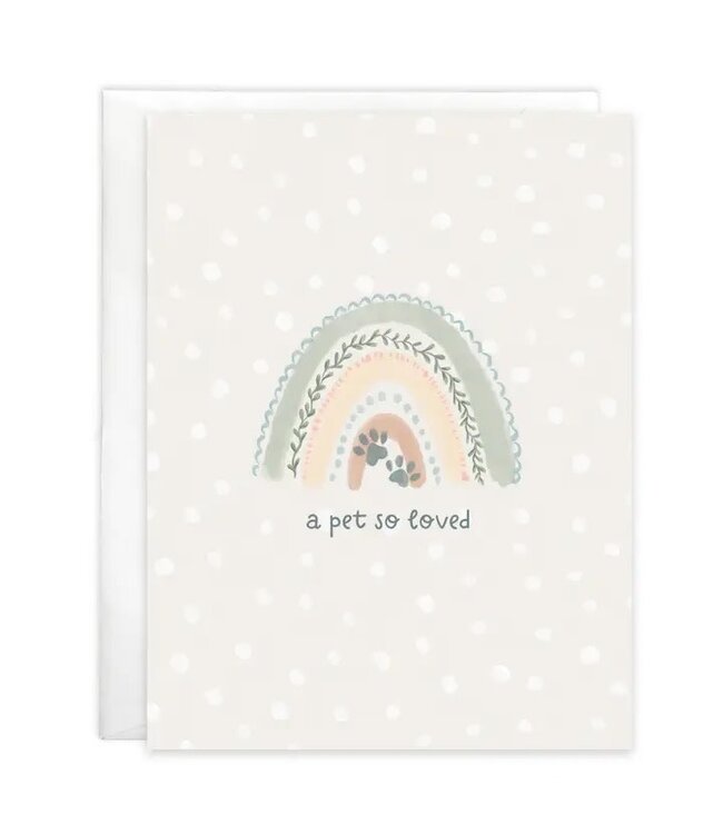 Pet Sympathy Greeting Card - Rainbow Bridge