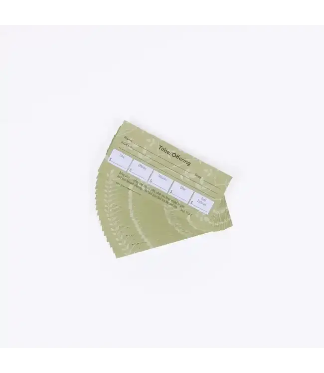 Offering Envelope Deut.12:6-7 Tithe/Offering 100Ct