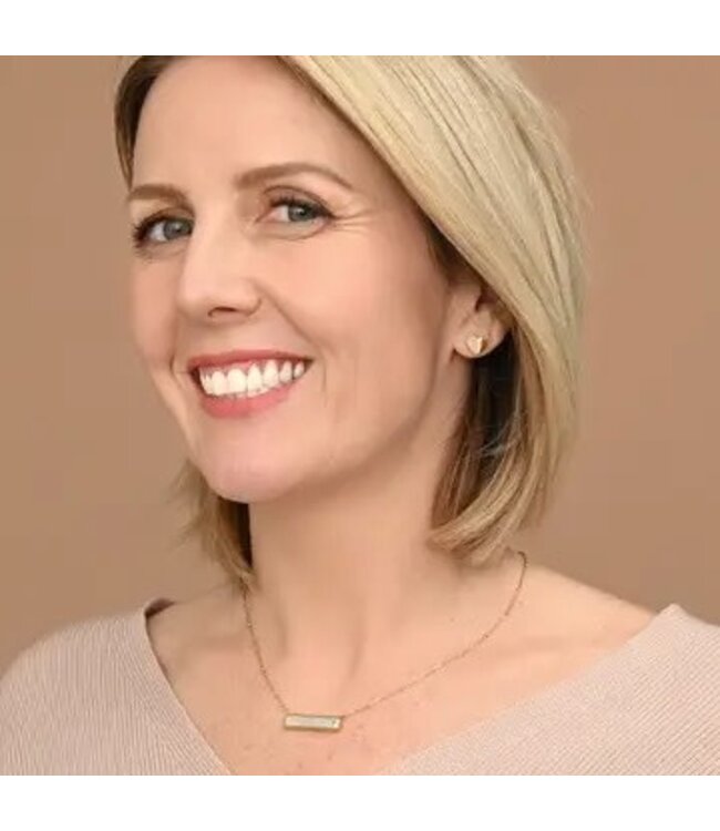 Faith Reversible Cross Bar Necklace