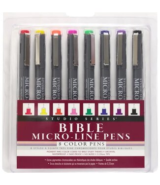 Bible Micro-Line Color Pens (Set of 8 Pens)