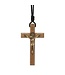 Necklace - St. Benedict Wooden Crucifix   3.5"