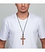 Necklace - St. Benedict Wooden Crucifix   3.5"