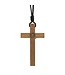 Necklace - St. Benedict Wooden Crucifix   3.5"