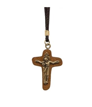 Necklace - Unity Cross Wooden  1.75"