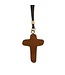 Necklace - Unity Cross Wooden  1.75"