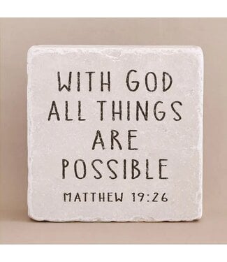 Matthew 19:26 - Small Block