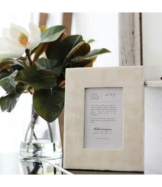 4" X 6" Capiz Photo Frame (Natural White)