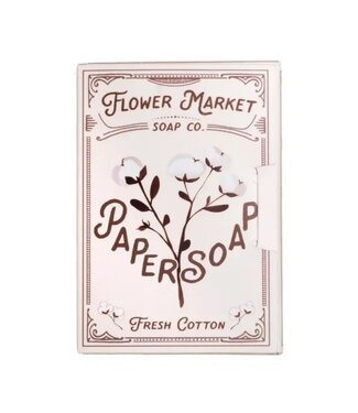 Paper Soap – Fresh Cotton Scent, Travel Size, 50 Sheets
