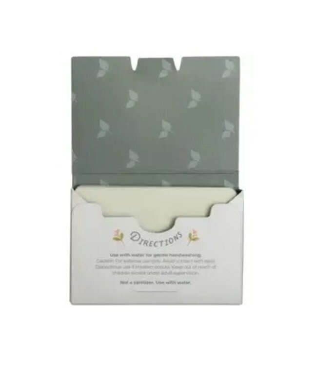 Paper Soap – Sweet Peppermint Scent, Travel Size, 50 Sheets