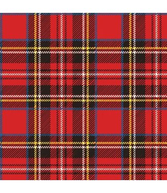 Scottish, Red Cocktail Napkin