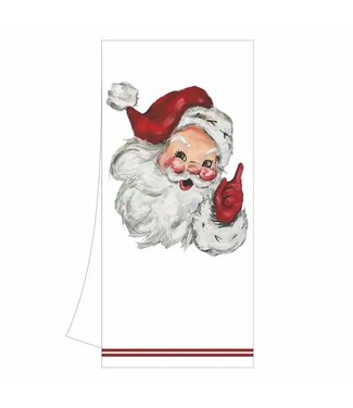 Kitchen Towel-Jolly St. Nick