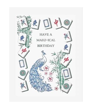 Mahjong Birthday Card