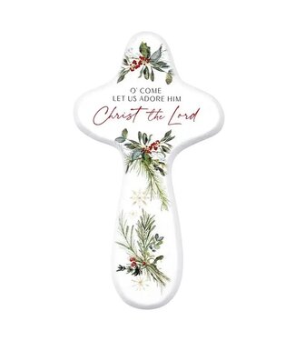 Handheld Cross - O Come Let Us Adore Him