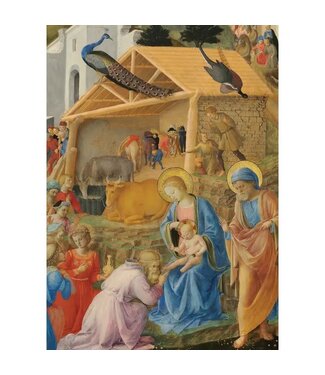 Adoration of Magi Christmas Card - Single Card