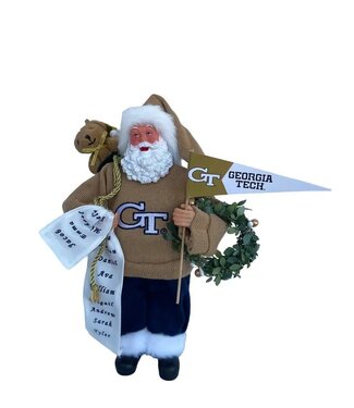 12" Georgia Tech Proud Santa